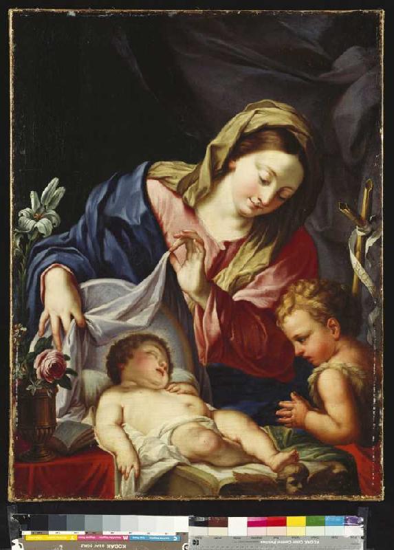 Madonna mit Kind. à Giuseppe Bartolomeo Chiari