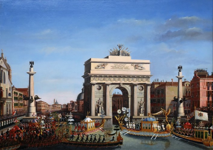 The Entry of Napoleon into Venice on the 29th of November 1807 à Giuseppe Borsato