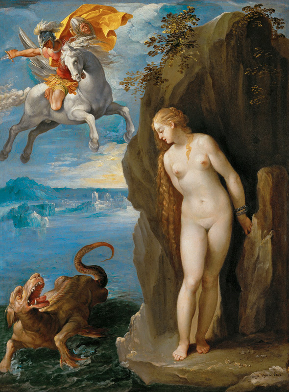 Perseus Rescuing Andromeda à Giuseppe Cesare