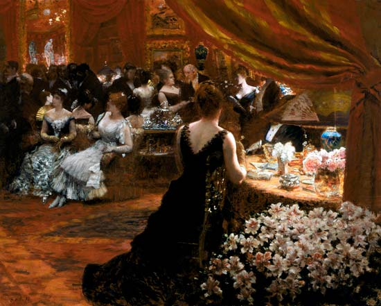 The Salon of Princess Mathilde (1820-1904) à Giuseppe or Joseph de Nittis