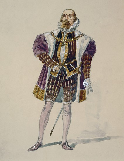 Costume for Alvise in Act III of La Gioconda by Amilcare Ponchielli à Giuseppe Palanti