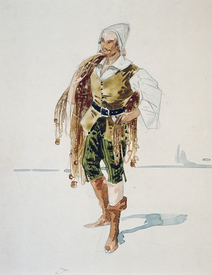 Costume for Barnabas in Act III of La Gioconda by Amilcare Ponchielli à Giuseppe Palanti