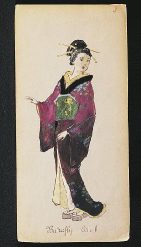 Costume for Butterfly in Act II of Madama Butterfly by Giacomo Puccini