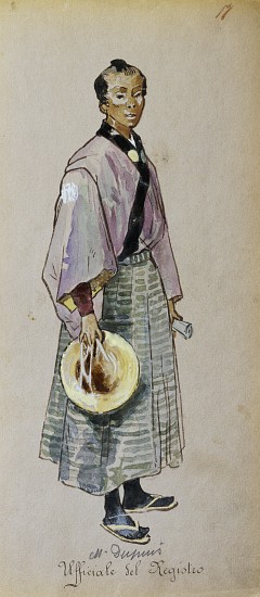 Costume for Official registrar from Madama Butterfly by Giacomo Puccini à Giuseppe Palanti