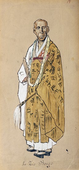 Costume for Uncle Bonze in Madama Butterfly by Giacomo Puccini à Giuseppe Palanti