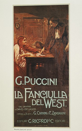 The Girl of the Golden West by Giacomo Puccini (1858-1924) à Giuseppe Palanti