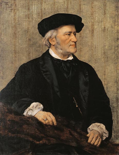 Portrait of Richard Wagner (1813-83) à Giuseppe Tivoli