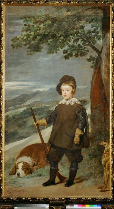 Prince Baltasar Carlos as hunter à Giuseppe Velasco ou Velasquez