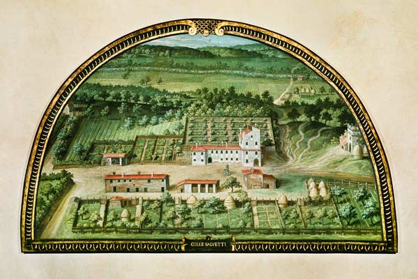 Colle Salvetti, from a series of lunettes depicting views of the Medici villas à Giusto Utens