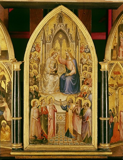 The Coronation of the Virgin, and Other Scenes, 1367 (egg tempera on poplar) à Giusto di Giovanni de Menabuoi