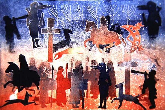 Celtic Celebrations, 1996 (monotype)  à Gloria  Wallington