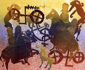 Pictish Hunt (monotype) 