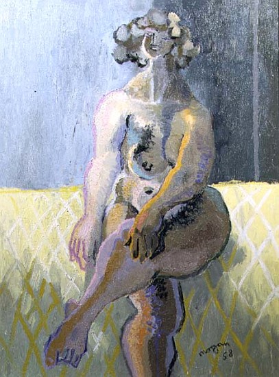 Jolly Nude, 1958 (oil on canvas)  à Glyn  Morgan