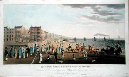 The Chain Pier at Brighton with Characters à G.M. Brighty