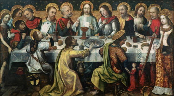 The Last Supper, 1482 (oil on panel) à Godefroy