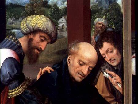 St. Catherine and the Philosophers (detail of the Philosophers), see 80755 à Goossen  van der Weyden