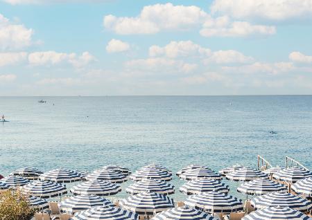 French Riviera Beach Umbrellas II