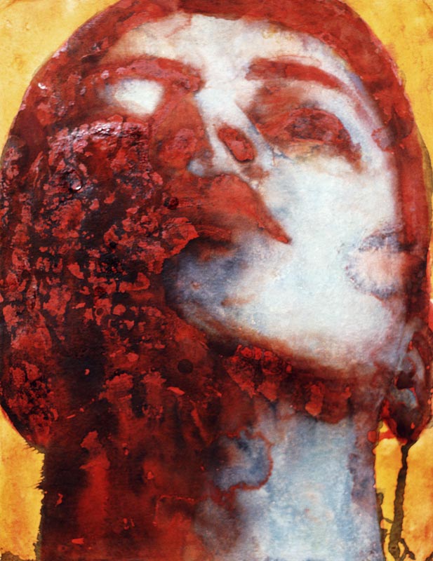 Head, 2000 (w/c on handmade Indian paper)  à Graham  Dean