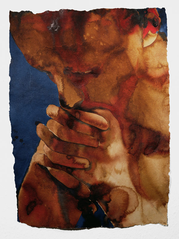 Prayer, 1981 (colour dye on handmade indian paper)  à Graham  Dean
