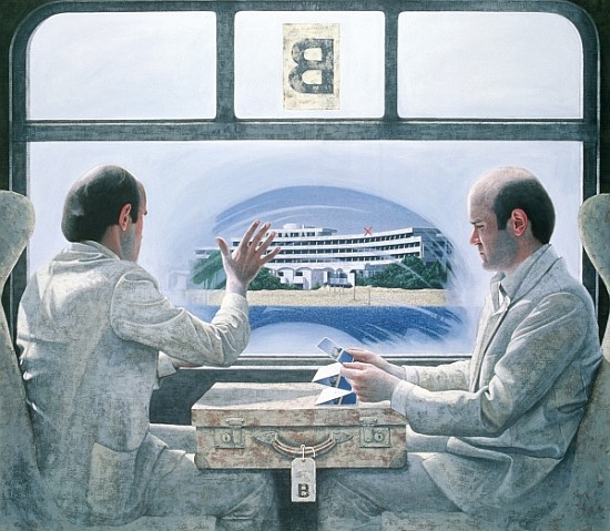 B Block, 1978 (acrylic on canvas)  à Graham  Dean