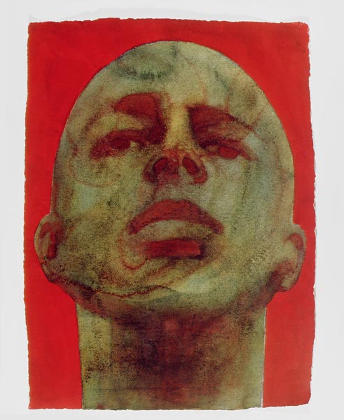 Head, 1998 (w/c on handmade indian paper)  à Graham  Dean