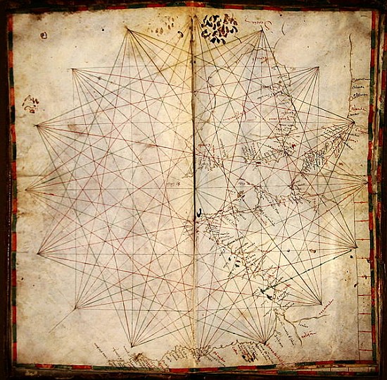 Map of the French Atlantic Coast and of England à Grazioso Benincasa