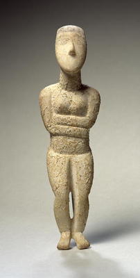 Cycladic figure, Early Spedos, c.2700 BC (marble) (see also 257633) à Art Grec