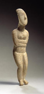 Cycladic figure, Early Spedos, c.2700 BC (marble) (see also 257632) à Art Grec