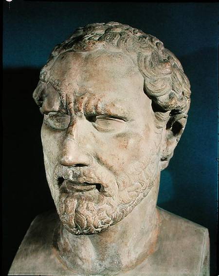 Bust of Demosthenes (384-322 BC) à Art Grec