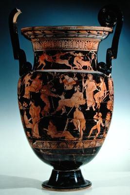 The Birth of Dionysus, Proto-Apulian red-figure krater, late 5th century BC - early 4th century BC (