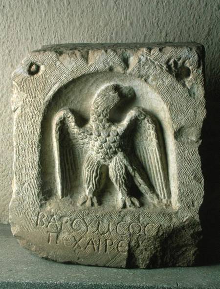 Tombstone with the figure of an eagle à Art Grec