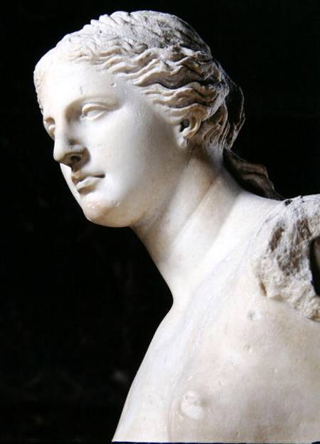 Venus de Milo, detail of the head, Hellenistic period à Art Grec
