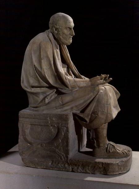 Statue of Chrysippus (c.280-207 BC) the Greek philosopher à École grecque
