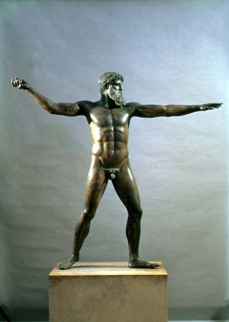 Statue of Poseidon à École grecque