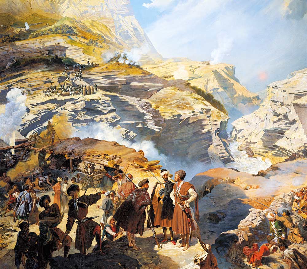 The Russo-Circassian Battle of Akhatla on May 8, 1841 à Grigori Grigorevich Gagarin