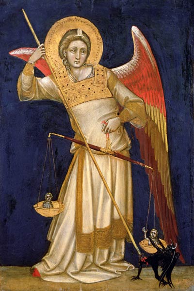 Angel Weighing a Soul à Guariento d` Arpo