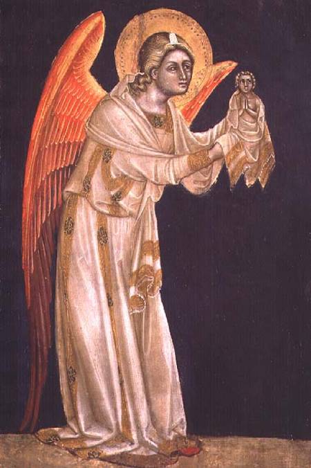 Angel (tempera on panel) à Guariento d` Arpo
