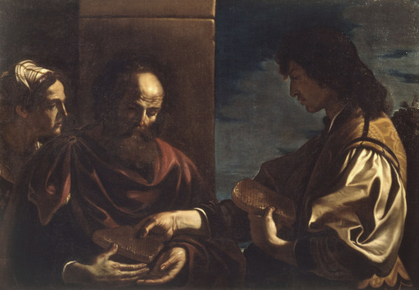 Guercino / Samson brings honey à Guercino (alias Giovanni Francesco Barbieri)