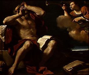 Saint Jérôme entend les trompettes du ciel. à Guercino (alias Giovanni Francesco Barbieri)