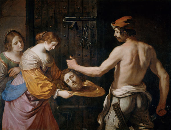 Guercino, Salome empfängt Haupt Johannes à Guercino (alias Giovanni Francesco Barbieri)