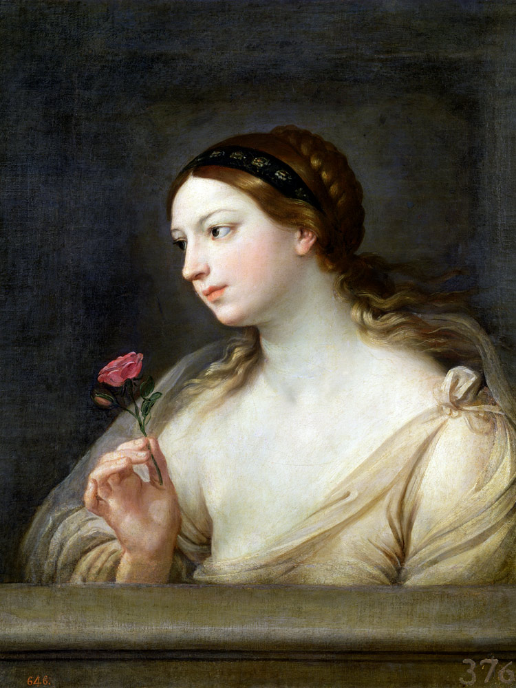 Girl with a Rose à Guido Reni