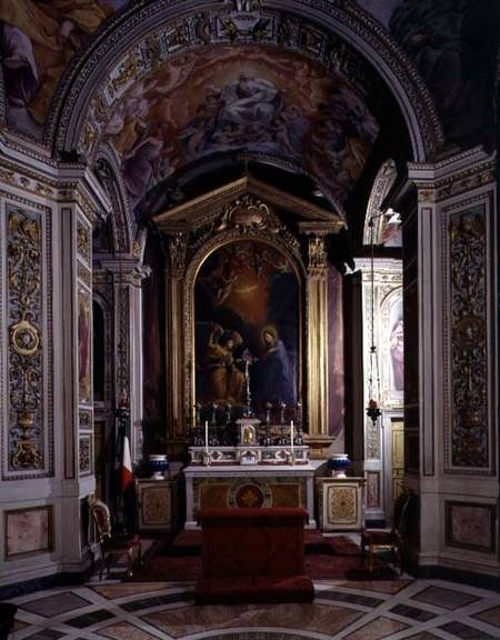The 'Cappella dell'Annunciata' (Chapel of the Annunciation) designed by Flaminio Ponzio (c.1560-1613 à Guido Reni