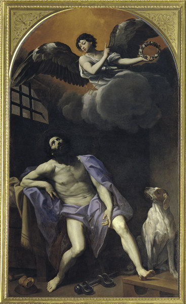 Reni / St.Roche in the Dungeon / c.1617 à Guido Reni