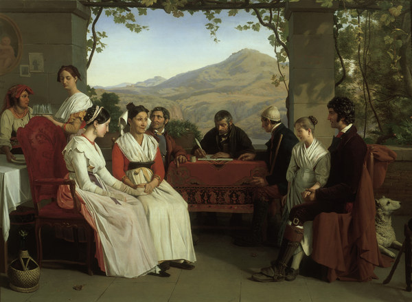 G.Bodinier, Ehevertrag in Neapel, 1831 à Guillaume Bodinier