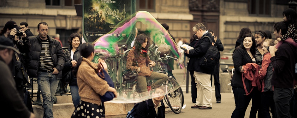 Bubble girl à Guillaume Vigoureux