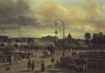La Place de la Concorde in 1829 à Guiseppe Canella