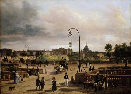 La Place de la Concorde in 1829 à Guiseppe Canella