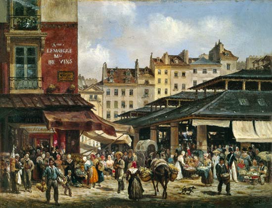 View of the Market at Les Halles à Guiseppe Canella