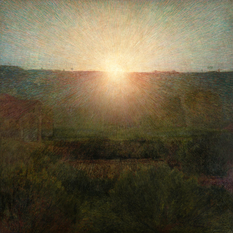 The Sun (Rising Sun) 1904 à Giuseppe Pellizza da Volpedo