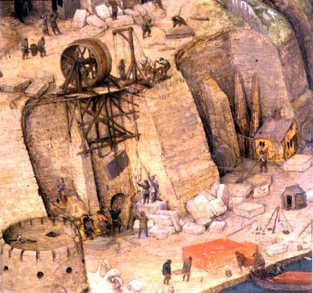 The Tower of Babel, detail of the construction works à Giuseppe Pellizza da Volpedo